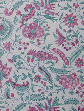 Load image into Gallery viewer, Bed Cover Hand Block Printed Cotton