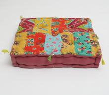 Load image into Gallery viewer, Floor Cushion Hand Block Printed Cotton