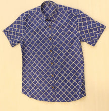 Load image into Gallery viewer, Half Sleeves Shirt Hand Block Printed Cotton