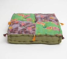 Load image into Gallery viewer, Floor Cushion Hand Block Printed Cotton