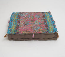 Load image into Gallery viewer, Floor Cushion Hand Block Printed Cotton