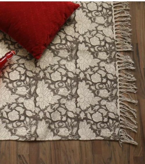 Rugs Hand Block Printed Cotton - MYYRA