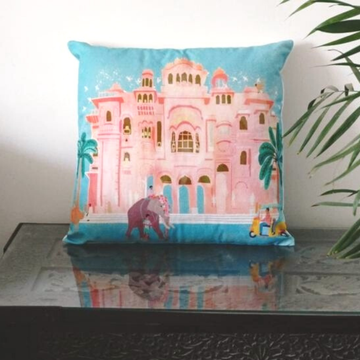 Digital printed cushion cover #01 from Myyra Jaipur