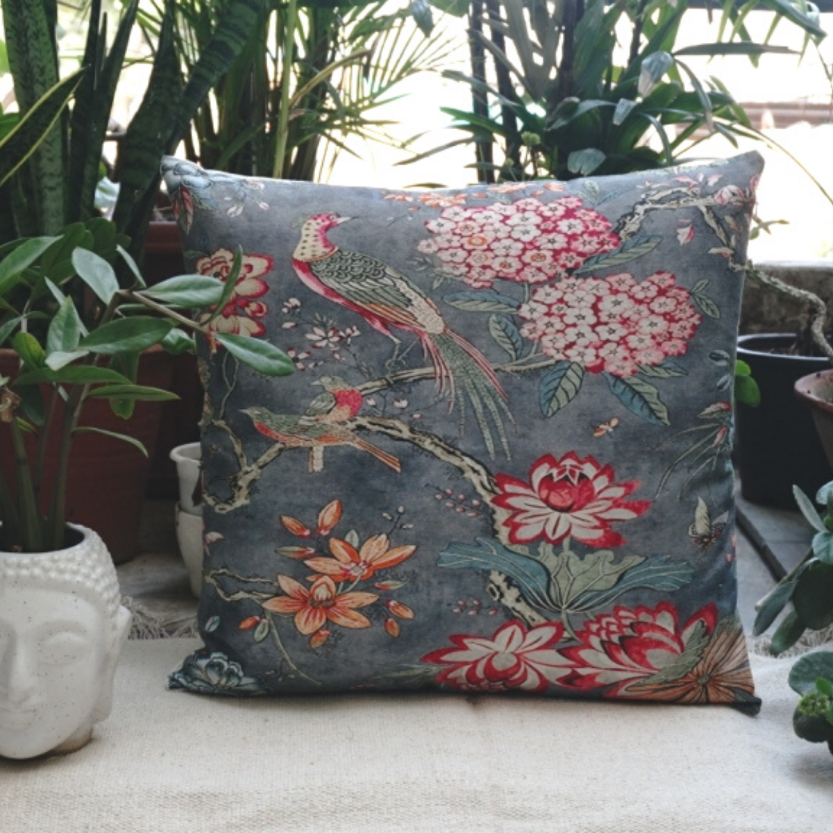 Digital printed cushion cover #04 from Myyra Jaipur