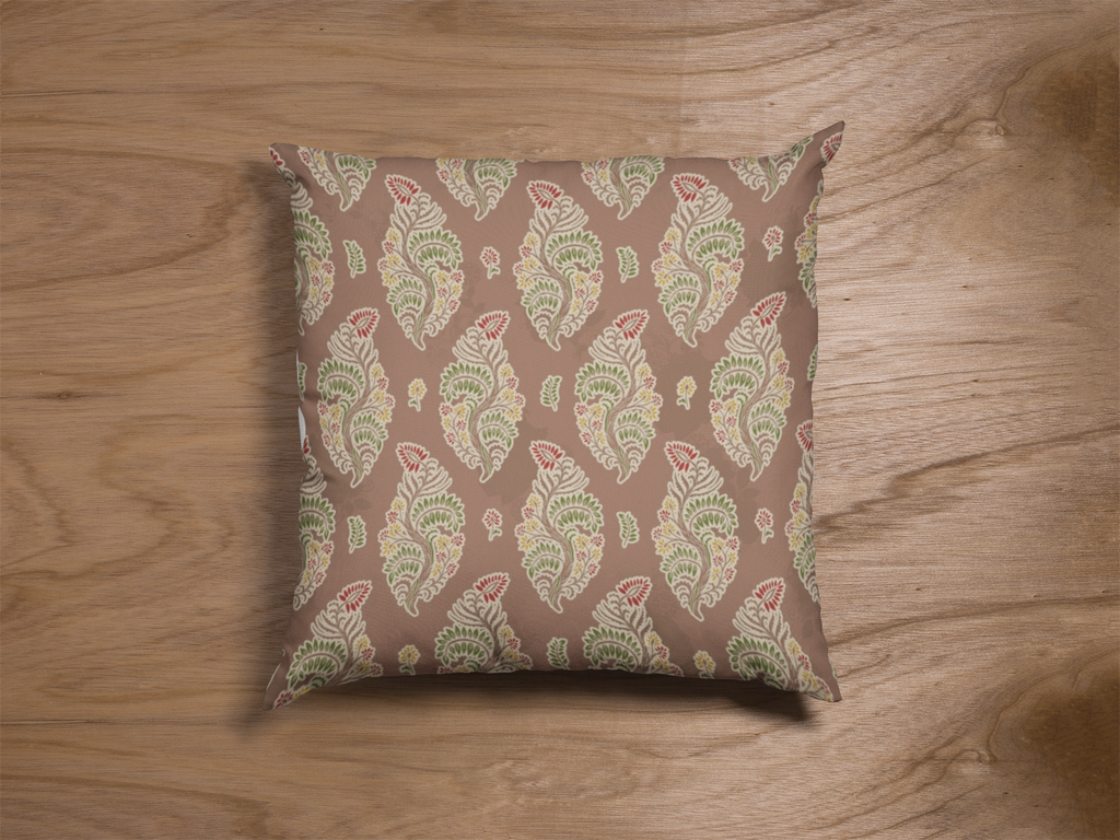 Close-up of digital print on cushion cover | Myyra Jaipur