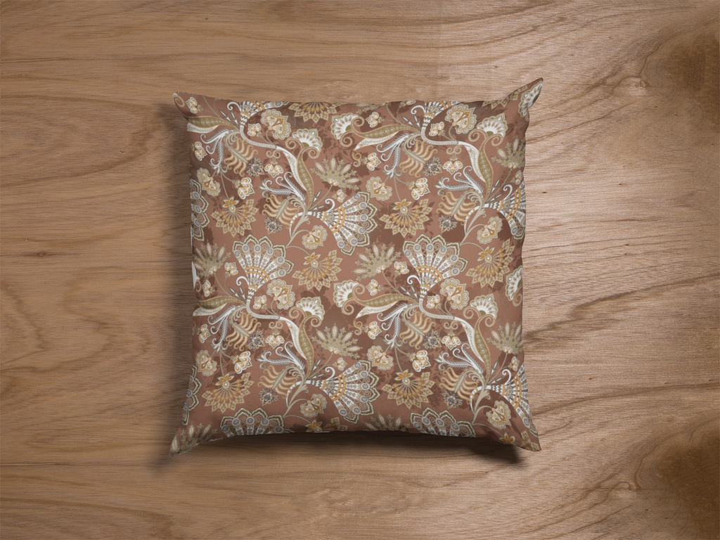 Close-up of digital print on cushion cover #105 | Myyra Jaipur