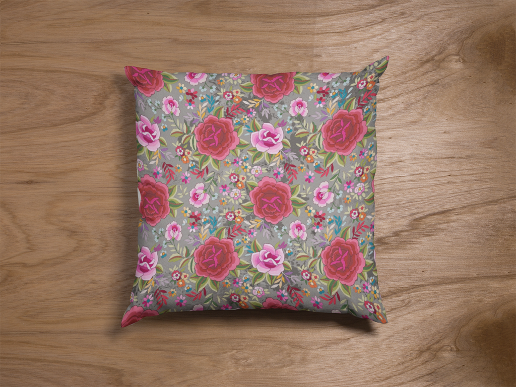 Close-up of digital print on cushion cover #106 | Myyra Jaipur