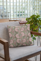Pair of digital printed cushion covers #107 styled view | Myyra Jaipur