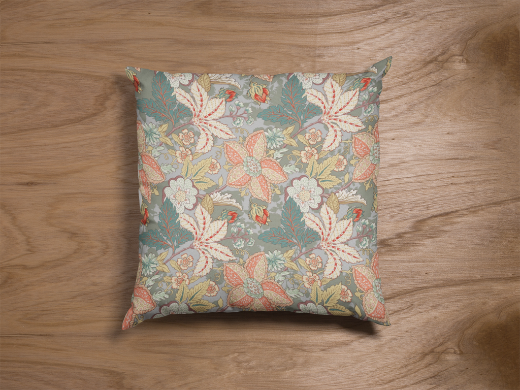 Close-up of digital print on cushion cover #108 | Myyra Jaipur