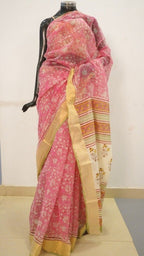 Saree Hand Block Printed Cotton