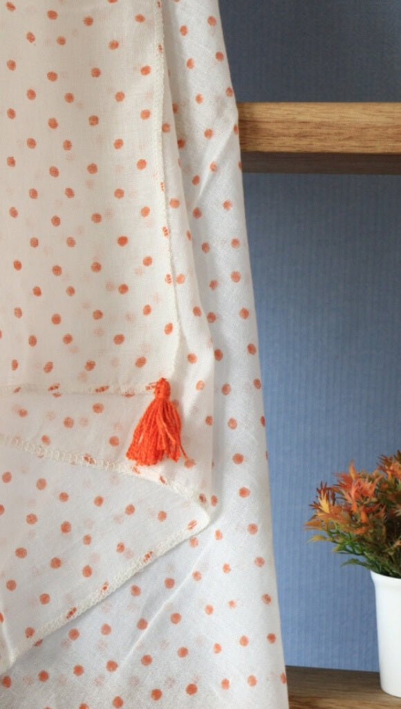 Scarf Hand Block Printed Cotton - MYYRA