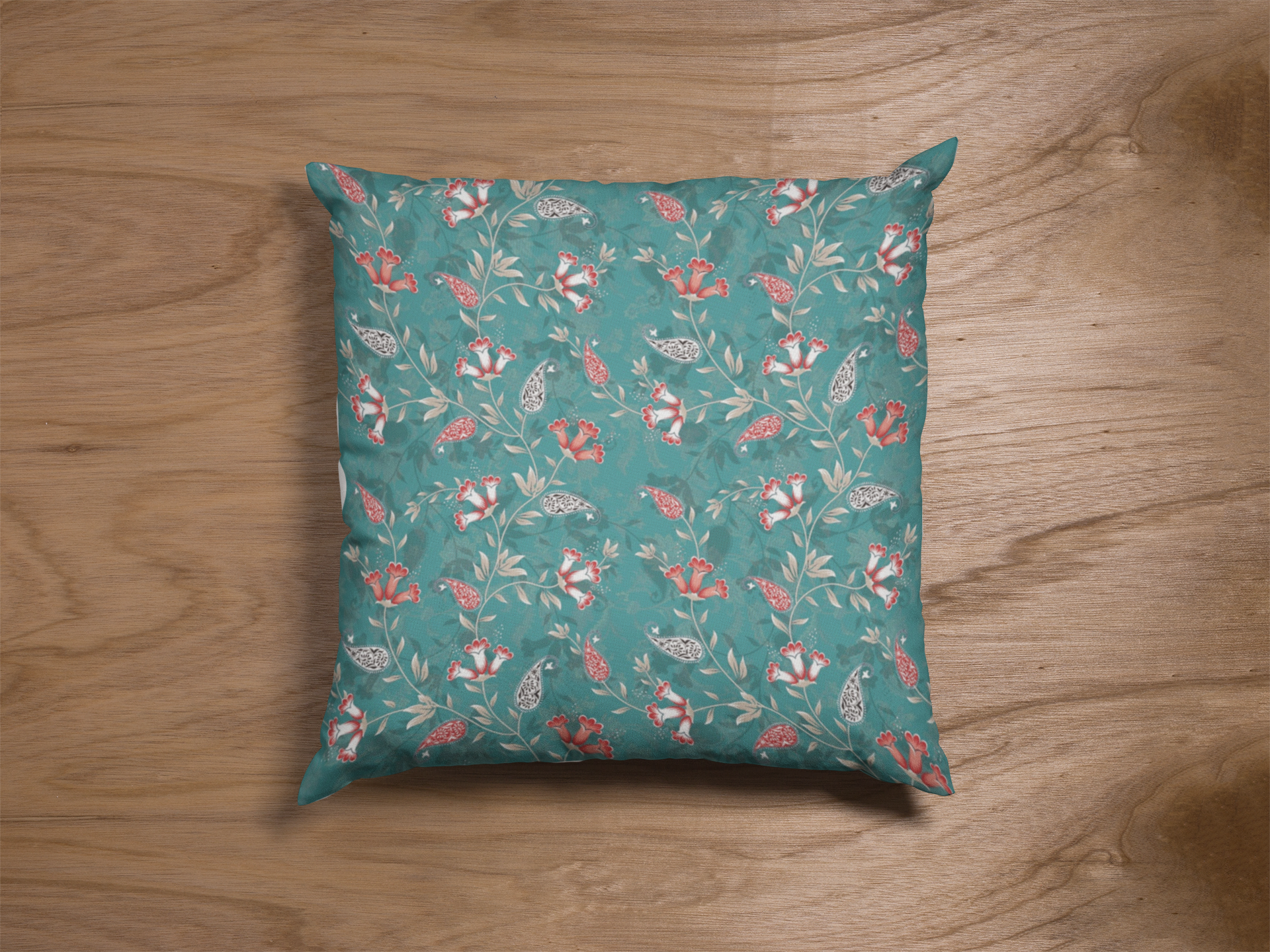 Close-up of digital print on cushion cover #110 | Myyra Jaipur