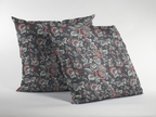 Pair of digital printed cushion covers #111 styled view | Myyra Jaipur