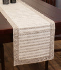 Hand block printed organic cotton table runner | Myyra Jaipur