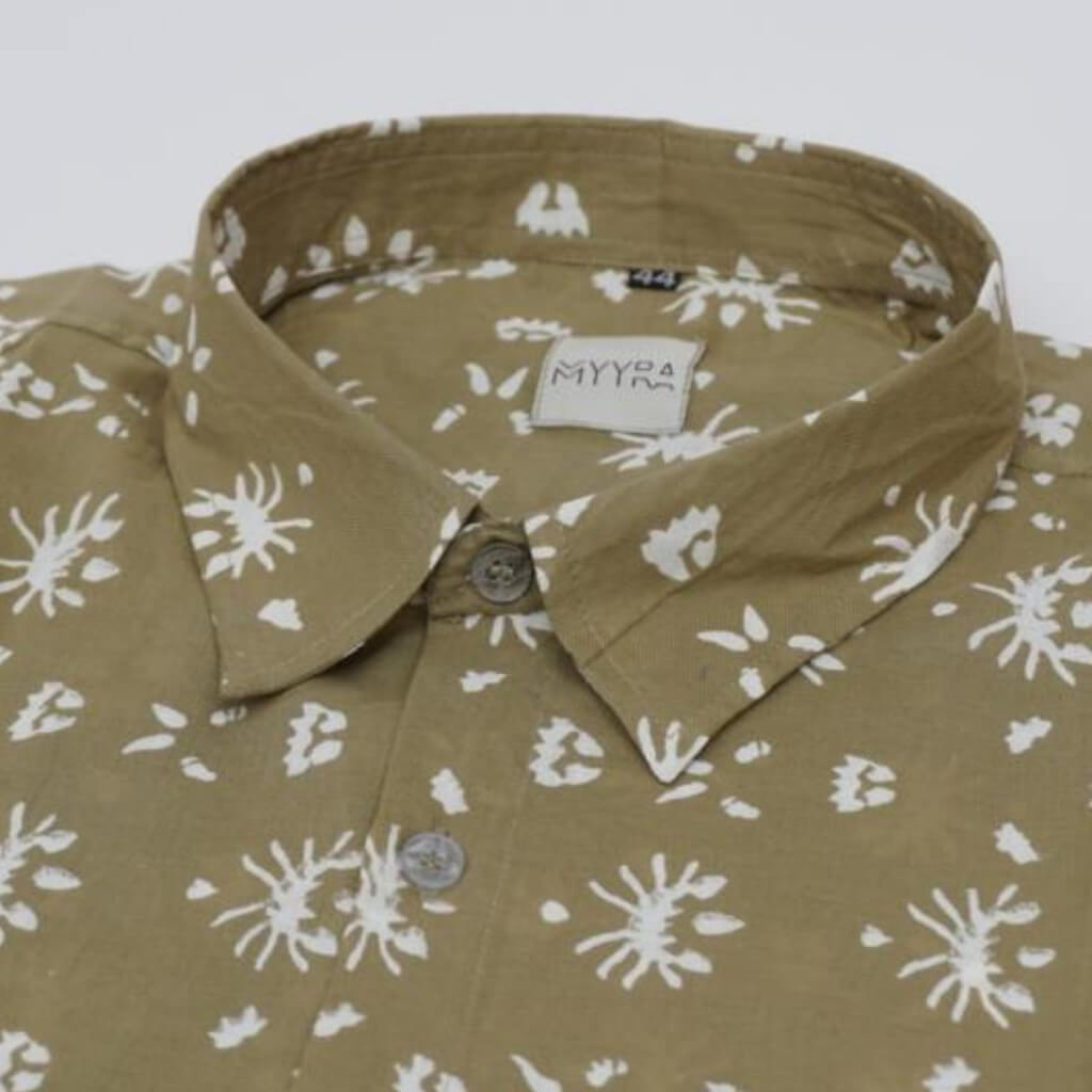 Block Printed Full Sleeve Shirt Pure Cotton