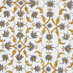 Hand block printed organic cotton fabric yardage from Myyra Jaipur