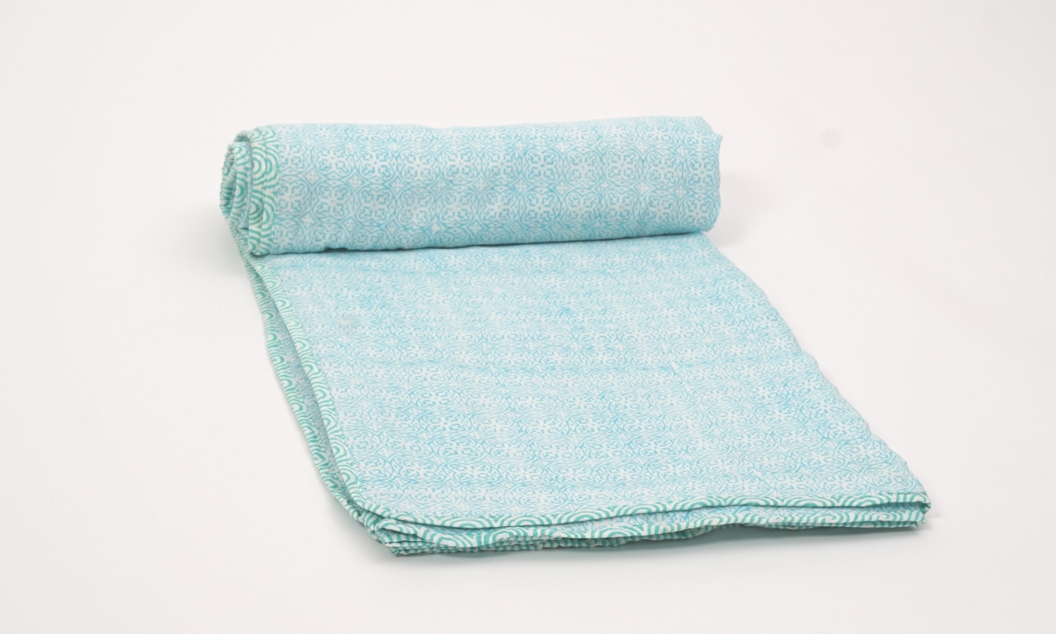 Hand block printed organic cotton dohar (lightweight cotton quilt) | Myyra Jaipur