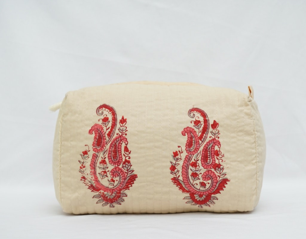 Pouch Hand Block Printed Cotton 04