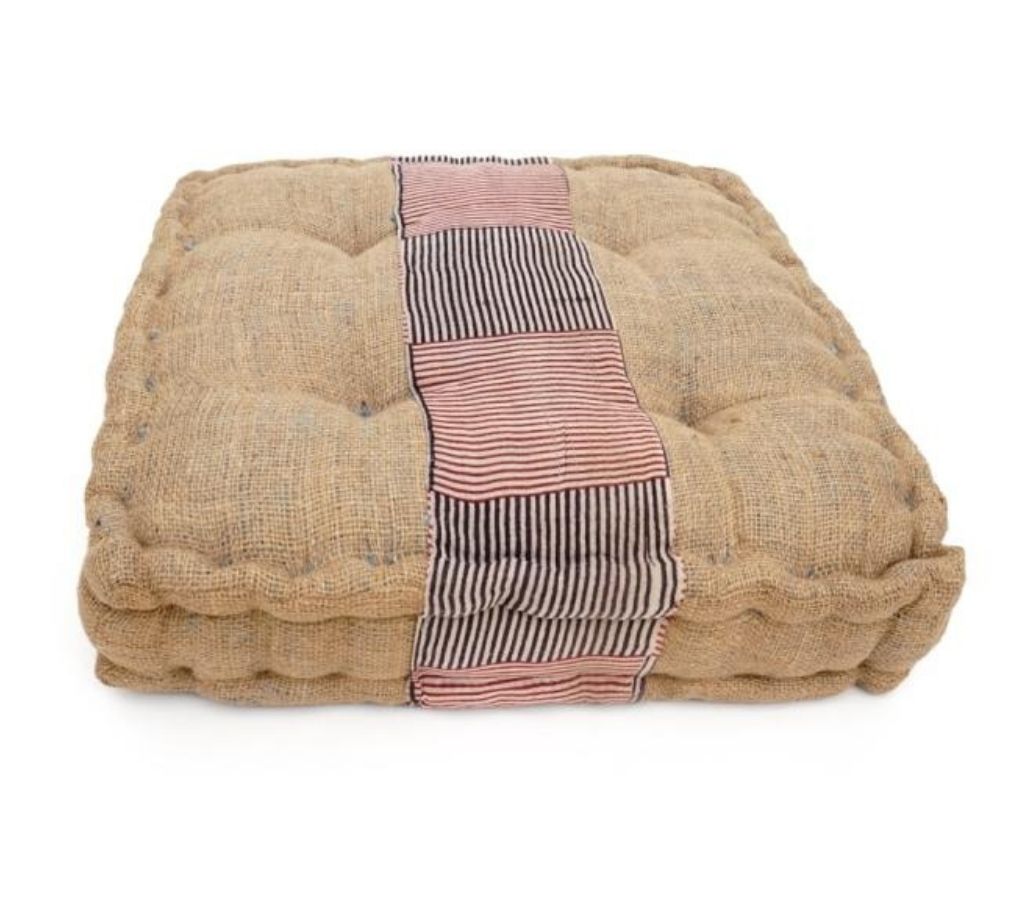 Floor cushion styled view from Myyra Jaipur