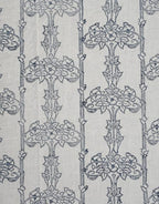 Table cover folded showing pattern repeat of hand block print | Myyra Jaipur