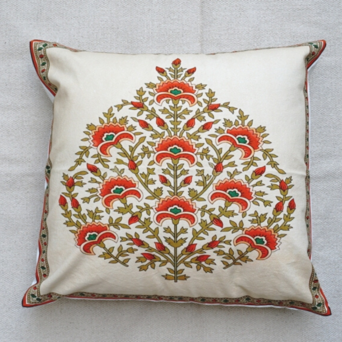 Close-up of digital print on cushion cover #06 | Myyra Jaipur