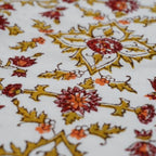 Hand block printed organic cotton fabric yardage from Myyra Jaipur