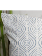 Cushion cover folded showing pattern repeat of hand block print | Myyra Jaipur