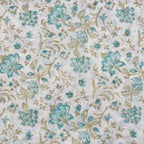 Hand block printed organic cotton fabric yardage from Myyra Jaipur