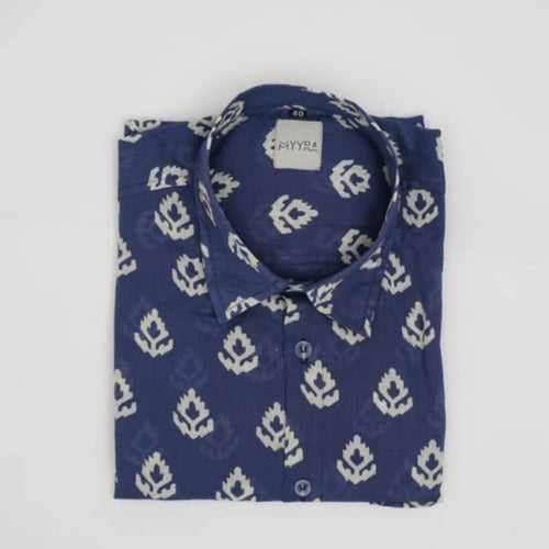 Block Printed Full Sleeve Shirt Pure Cotton