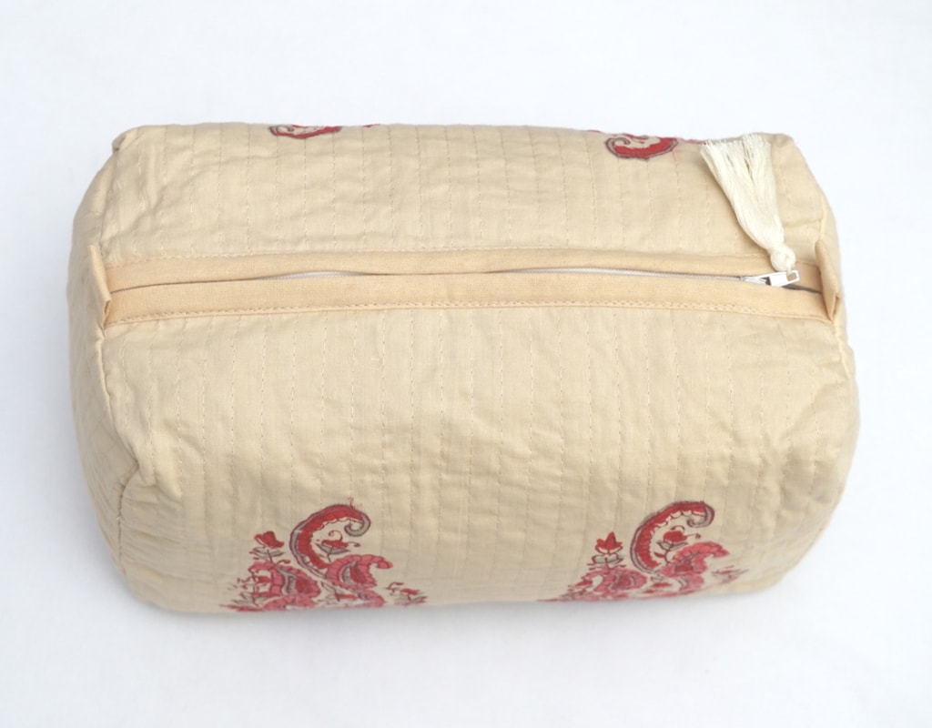 Pouch Hand Block Printed Cotton 04