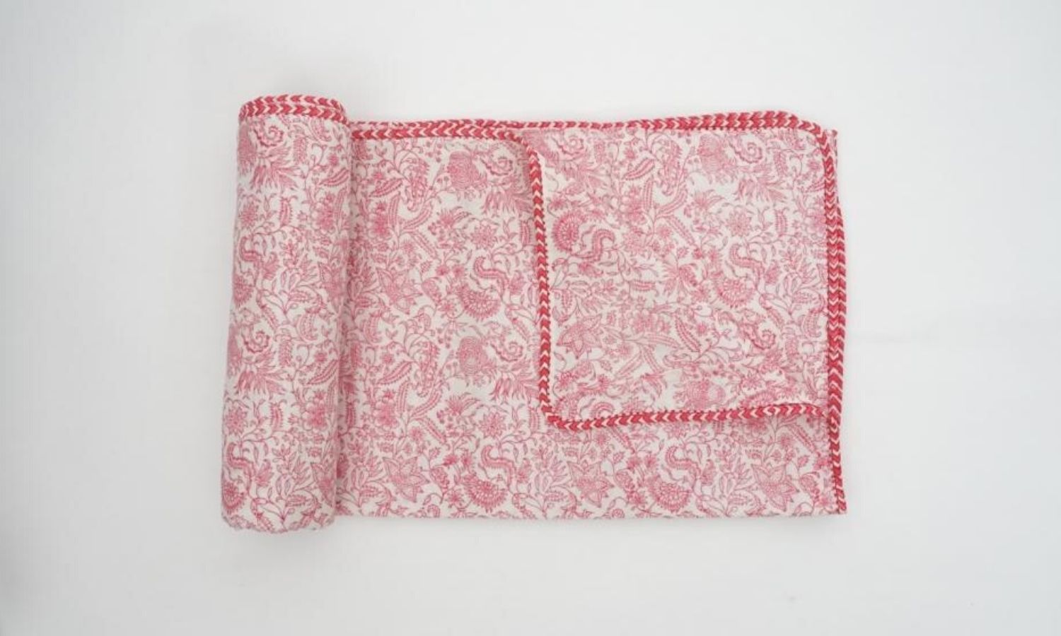 Dohar (lightweight cotton quilt) styled view from Myyra Jaipur