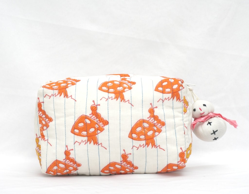 Pouch Hand Block Printed Cotton 05