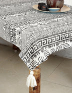 Hand block printed organic cotton table cover | Myyra Jaipur