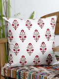Hand block printed organic cotton cushion cover | Myyra Jaipur