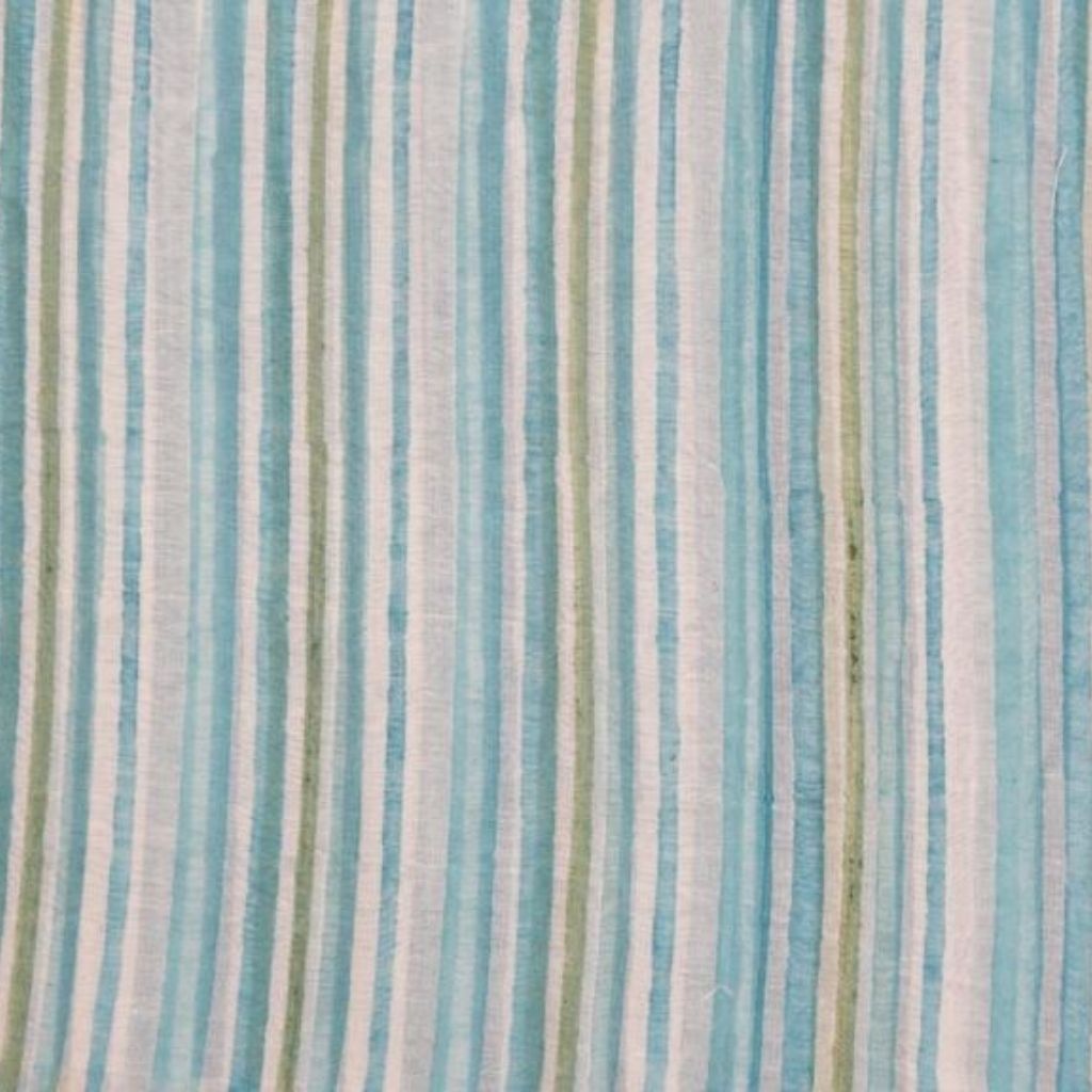 Hand block printed organic cotton fabric yardage from Myyra Jaipur