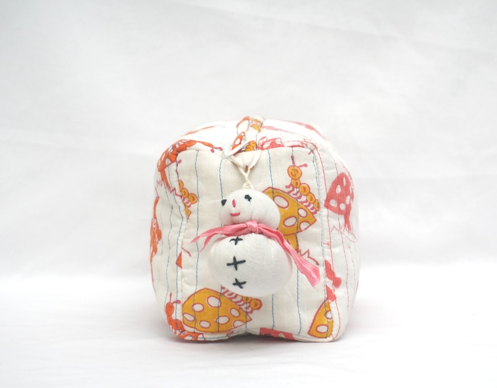 Pouch Hand Block Printed Cotton 05