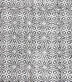 Close-up of hand block print on organic cotton table runner | Myyra Jaipur