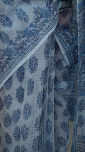 Saree Hand Block Printed Cotton