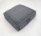 Hand block printed organic cotton floor cushion | Myyra Jaipur