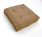 Hand block printed organic cotton floor cushion | Myyra Jaipur