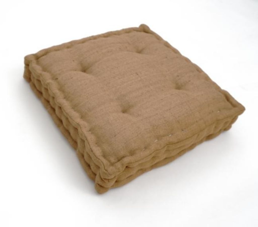 Hand block printed organic cotton floor cushion | Myyra Jaipur