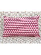 Hand block printed organic cotton pillow cover | Myyra Jaipur