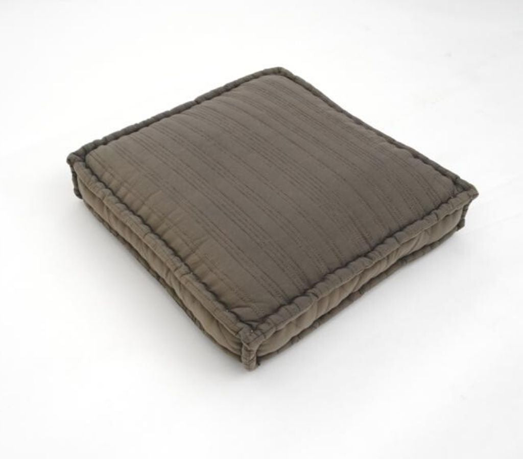 Hand block printed organic cotton floor cushion | Myyra Jaipur