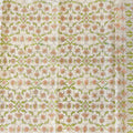 Close-up of hand block print on organic cotton running fabric | Myyra Jaipur