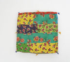 Floor cushion folded showing pattern repeat of hand block print | Myyra Jaipur