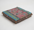 Hand block printed organic cotton floor cushion | Myyra Jaipur