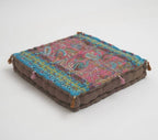 Hand block printed organic cotton floor cushion | Myyra Jaipur
