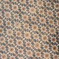Close-up of hand block print on organic cotton running fabric | Myyra Jaipur
