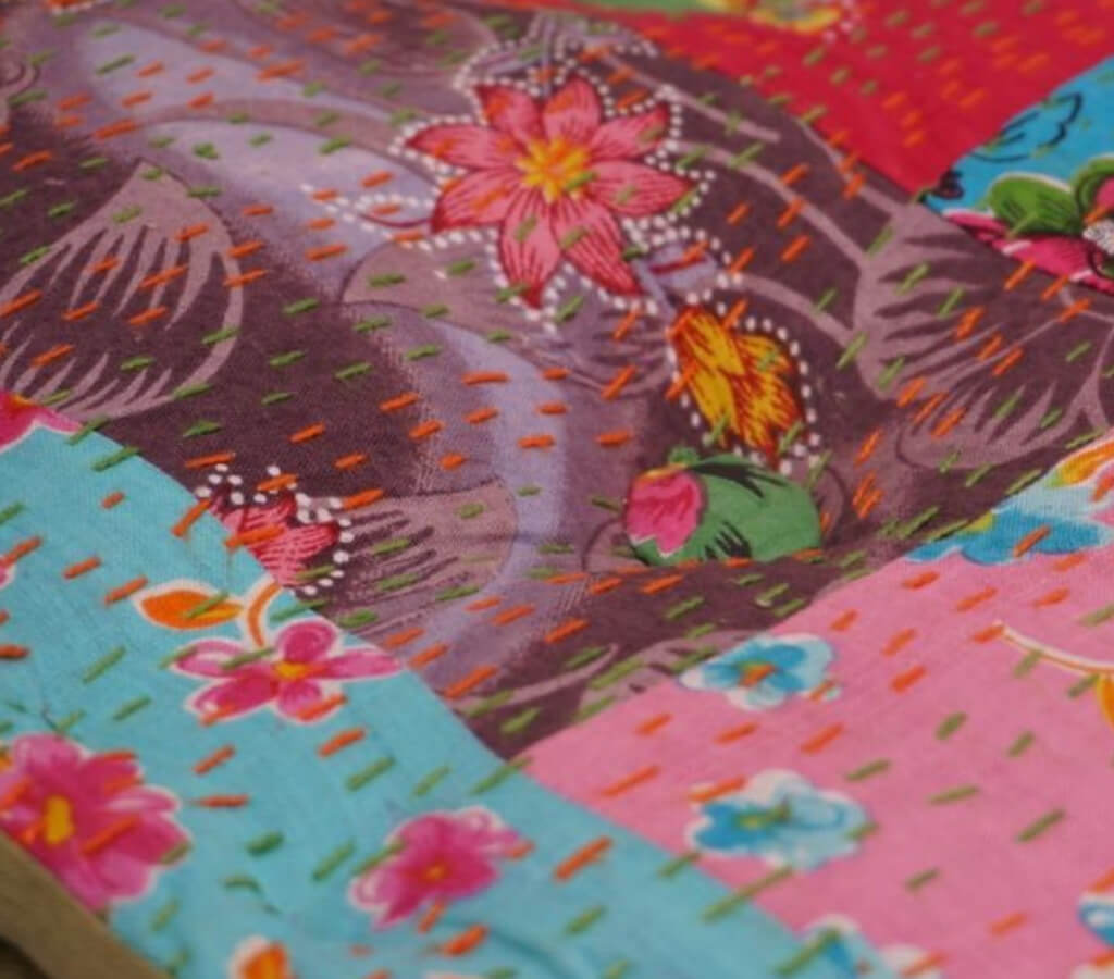 Floor cushion styled view from Myyra Jaipur
