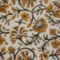 Hand block printed organic cotton fabric yardage from Myyra Jaipur